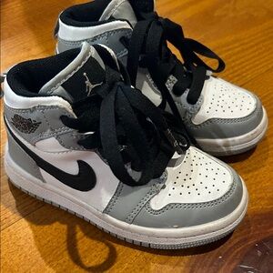 Nike Air Jordan Kids' Black and White Sneakers